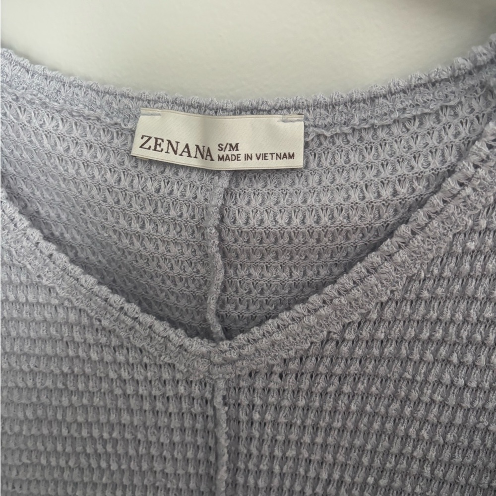 Zenana Outfitters Light Gray Women's Poncho Sweater size Small but fits up XL - Picture 8 of 12